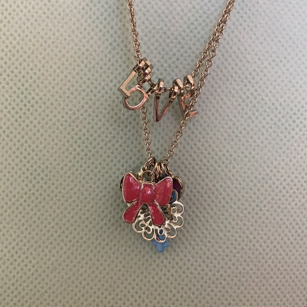 Double Layer Silver Fashion Necklace Personalize by Changing Words Kids Jewelry